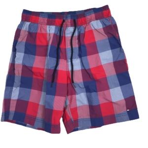 Tommy Hilfiger Swim Trunks 7" Inseam M Red White Blue